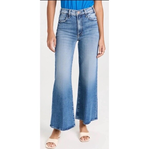 MOTHER Denim - Mother The Hustler Roller High On The Hog Wide Leg Denim Jeans Size 25